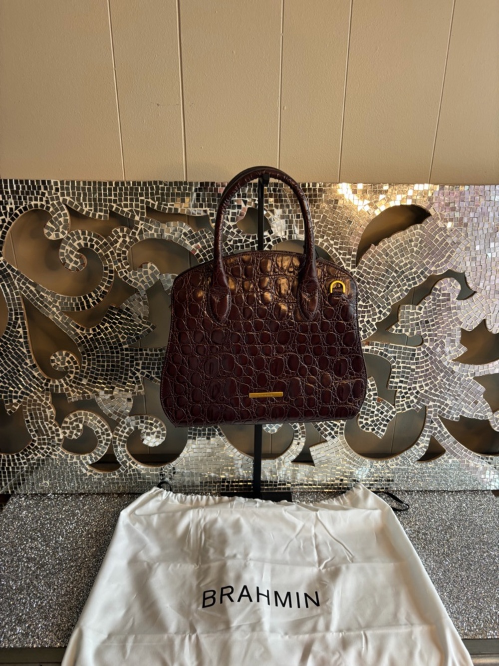 🌟Brahmin‎ Rosetta Ganache Vanderbilt Leather Handbag